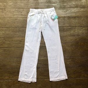 Roxy White Linen Pants